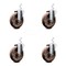 Service Caster 5 Inch High Temp Glass Filled Nylon Wheel Swivel 3/4 Inch Square Stem Caster Set SCC-SQ20S514-GFNSHT-34-4 - alternate 1